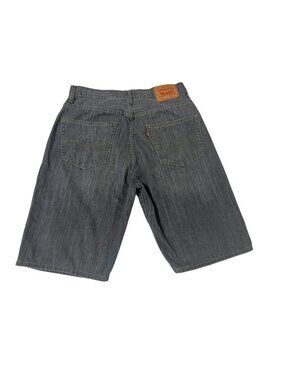 Levi's 569 Loose Straight Denim Jorts Light Gray Men's Size 33